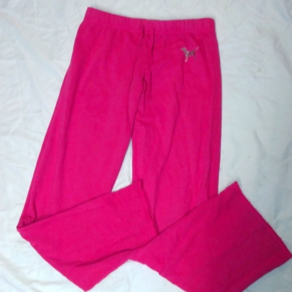 EUC PINK VICTORIA SECRET SWEAT PANTS SIZE XS